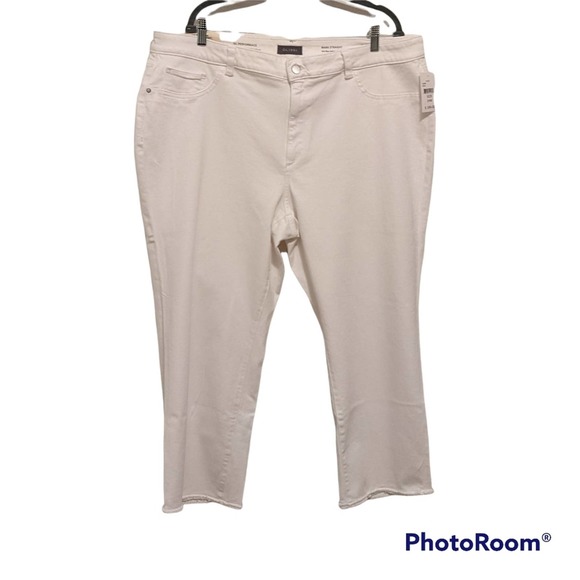 DL1961 MARA Straight Mid Rise Instasculpt Straight Ankle 'Milk' Size 24 NWT - Picture 1 of 8